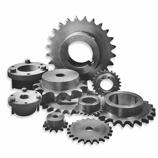 Conveyor Drive Roller Chain Sprocket Industrial Transmission Metric Stainless Steel Taper Lock Idler Gear Wheel (DIN/ANSI/JIS Standard or Made to Drawing)